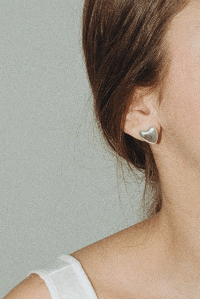 Jewelry - Annika Inez - Mini Heart Studs - Archery Close