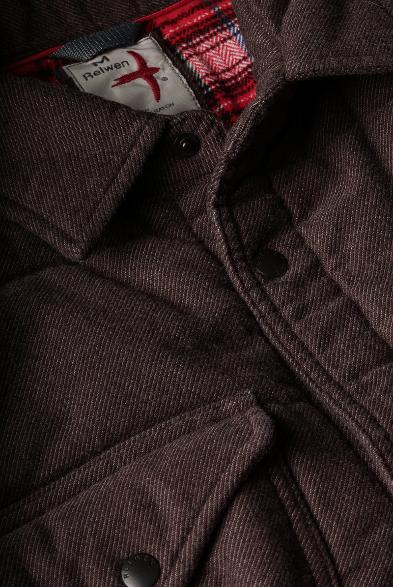 Outerwear - Relwen - Moleskin Snap CPO - Archery Close