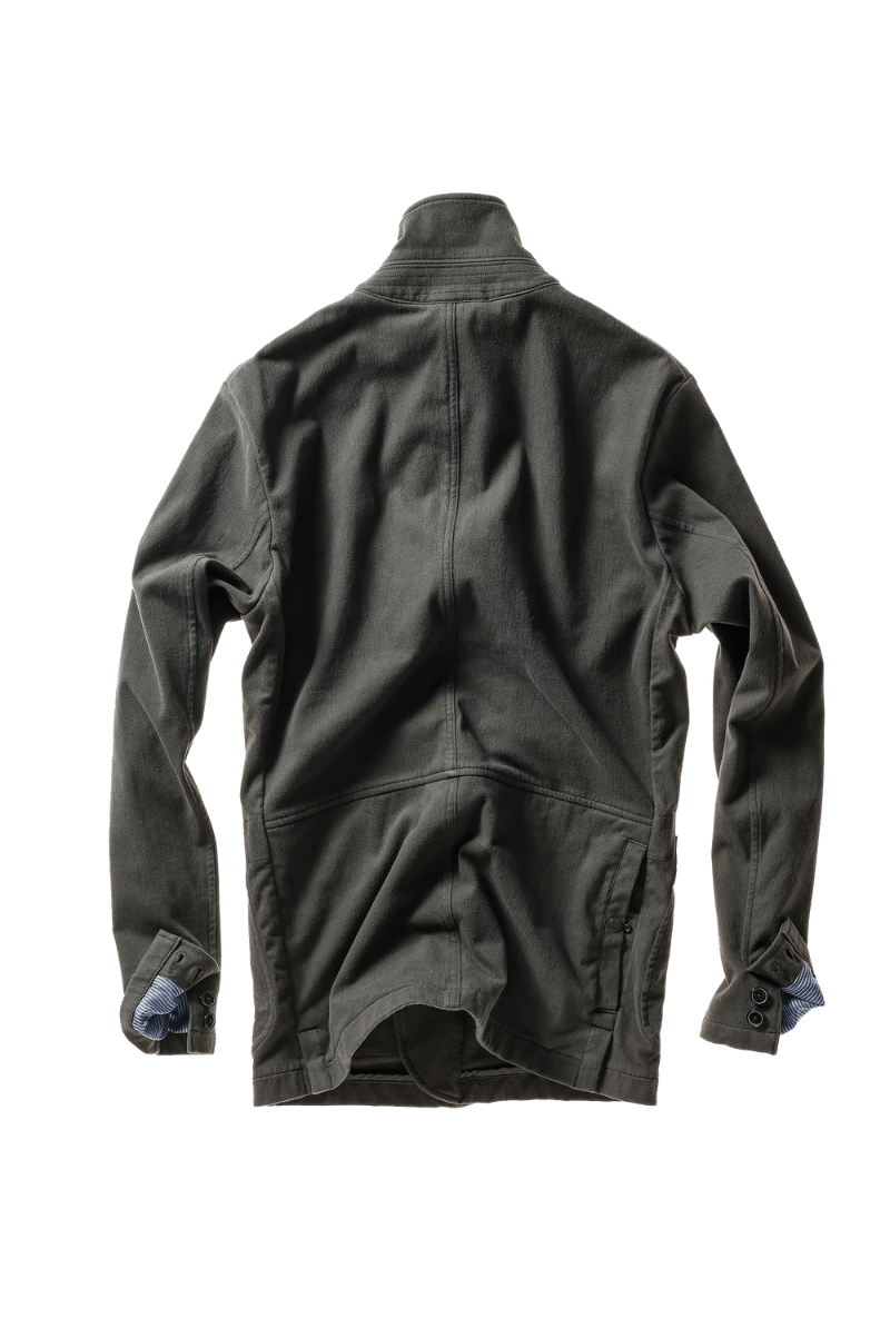 Blazer - Relwen - Moleskin Trap Blazer in Char Loden - Archery Close