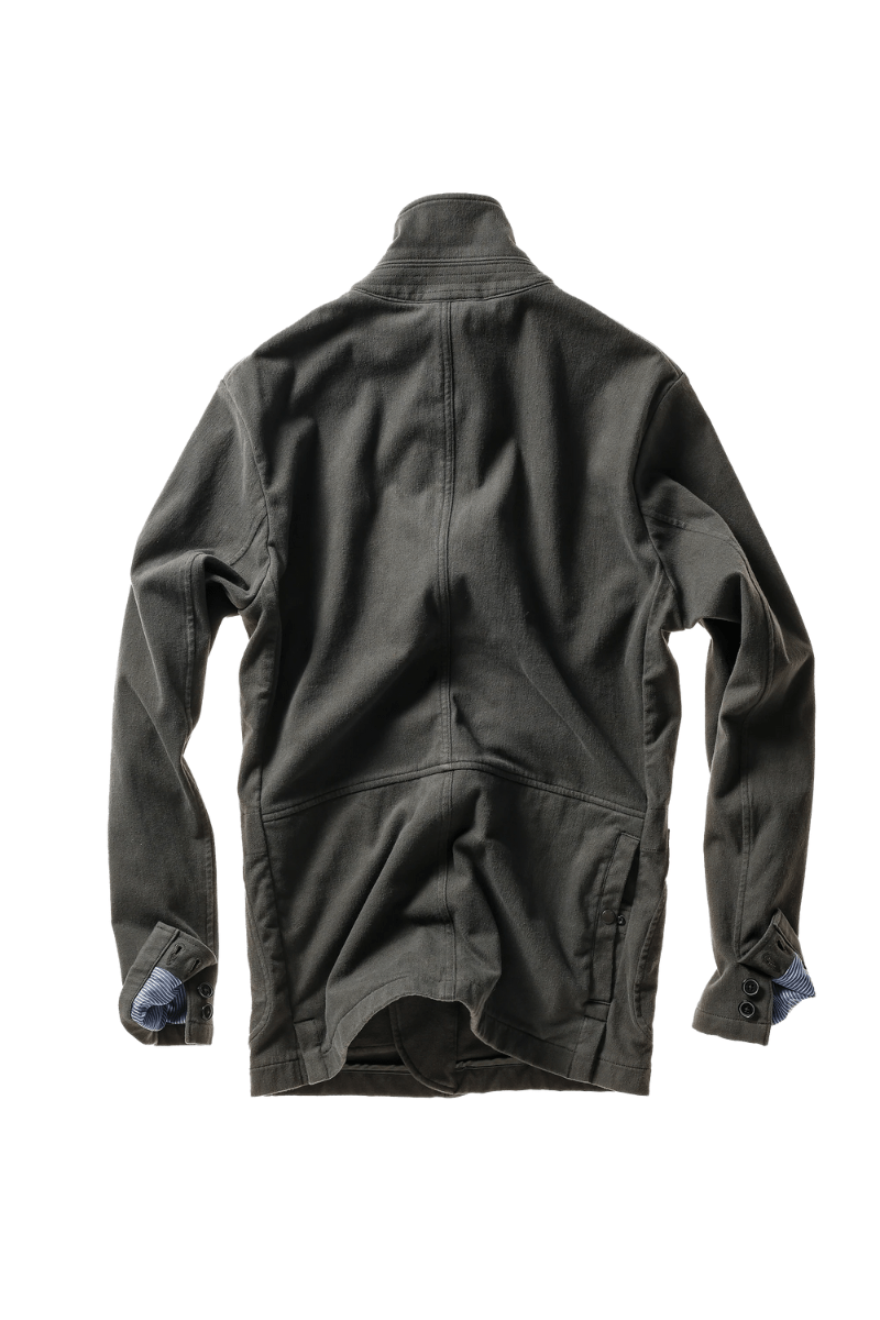 Blazer - Relwen - Moleskin Trap Blazer in Char Loden - Archery Close