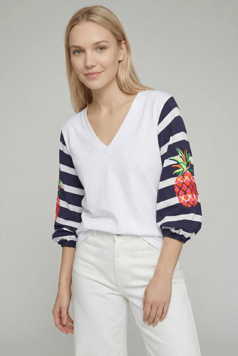 Shirts & Tops - Vilagallo - Monica Shirt with Pineapple - Archery Close