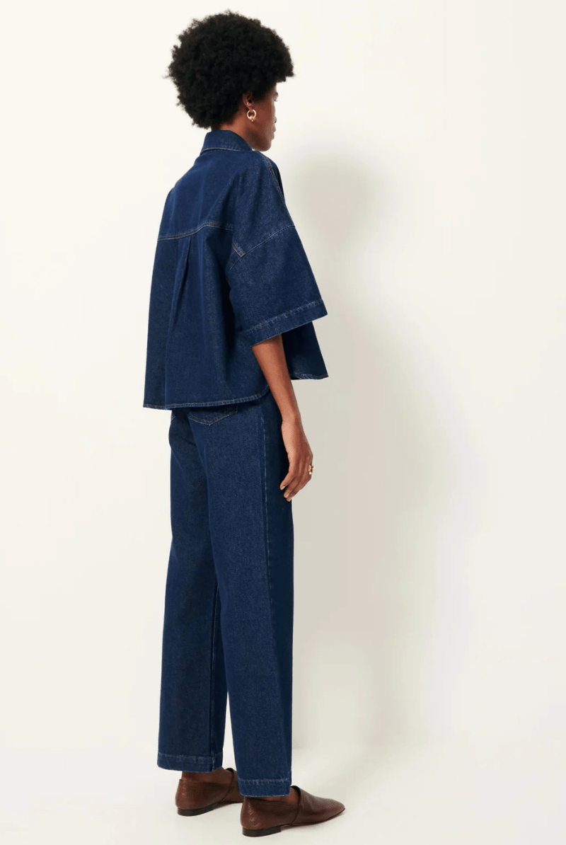 Shirts & Tops - Sessun - Newport Denim Shirt - Archery Close