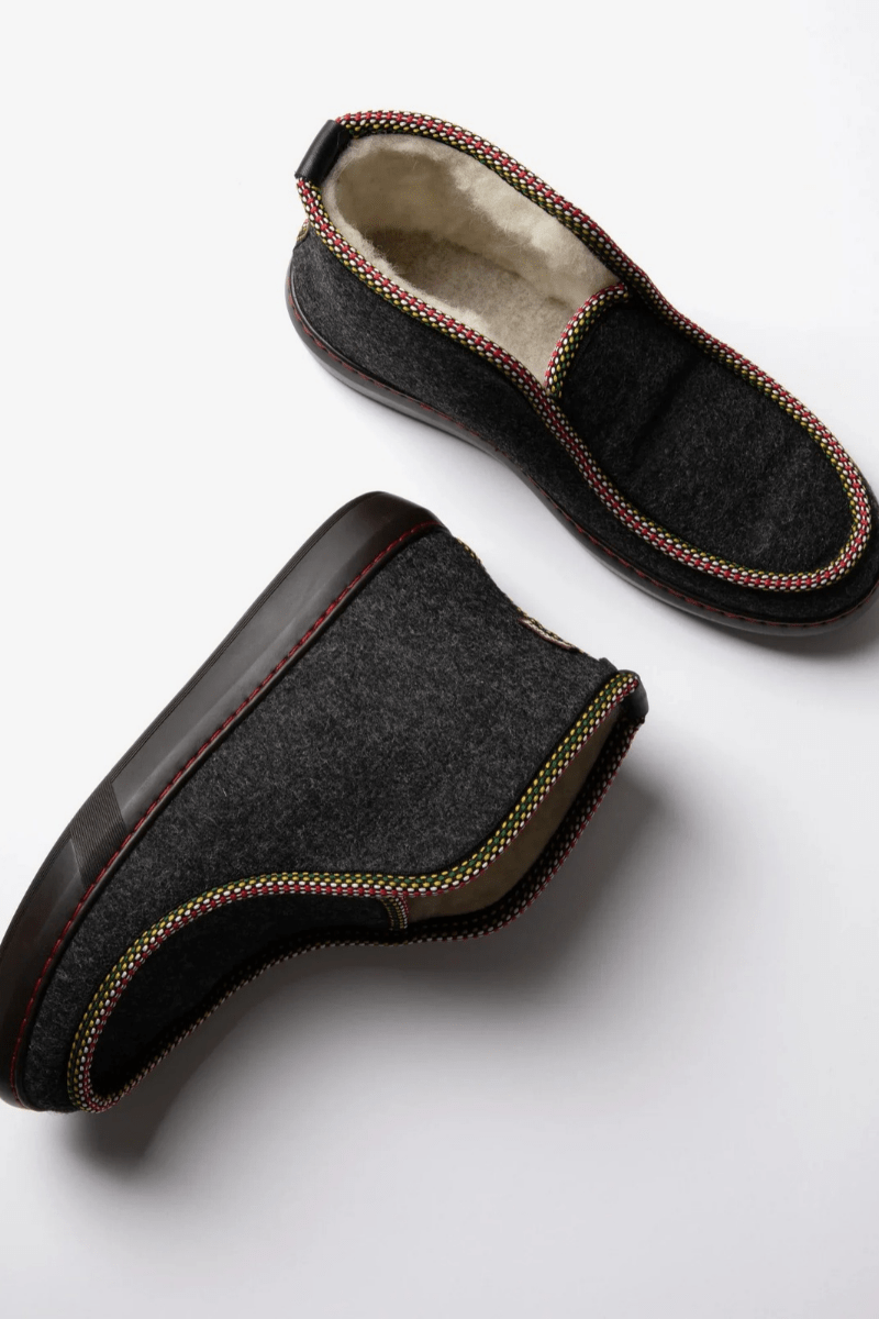Slippers - Penelope Chilvers - Nordic Felt Wool-Lined Slipper - Archery Close
