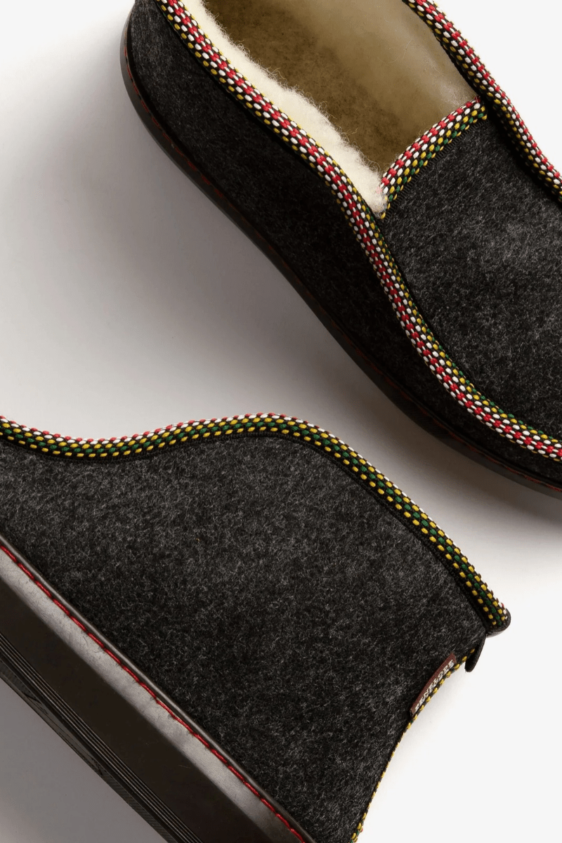 Slippers - Penelope Chilvers - Nordic Felt Wool-Lined Slipper - Archery Close