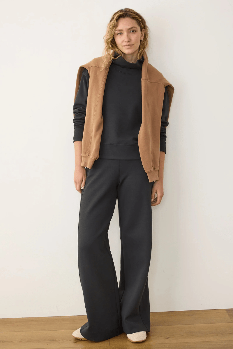 Sweatshirts - Marine Layer - Nova Mock Neck Sweatshirt - Archery Close