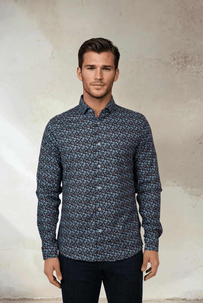 Shirts & Tops - Stone Rose - NOVA - Snowbrush Printed Shirt - Archery Close