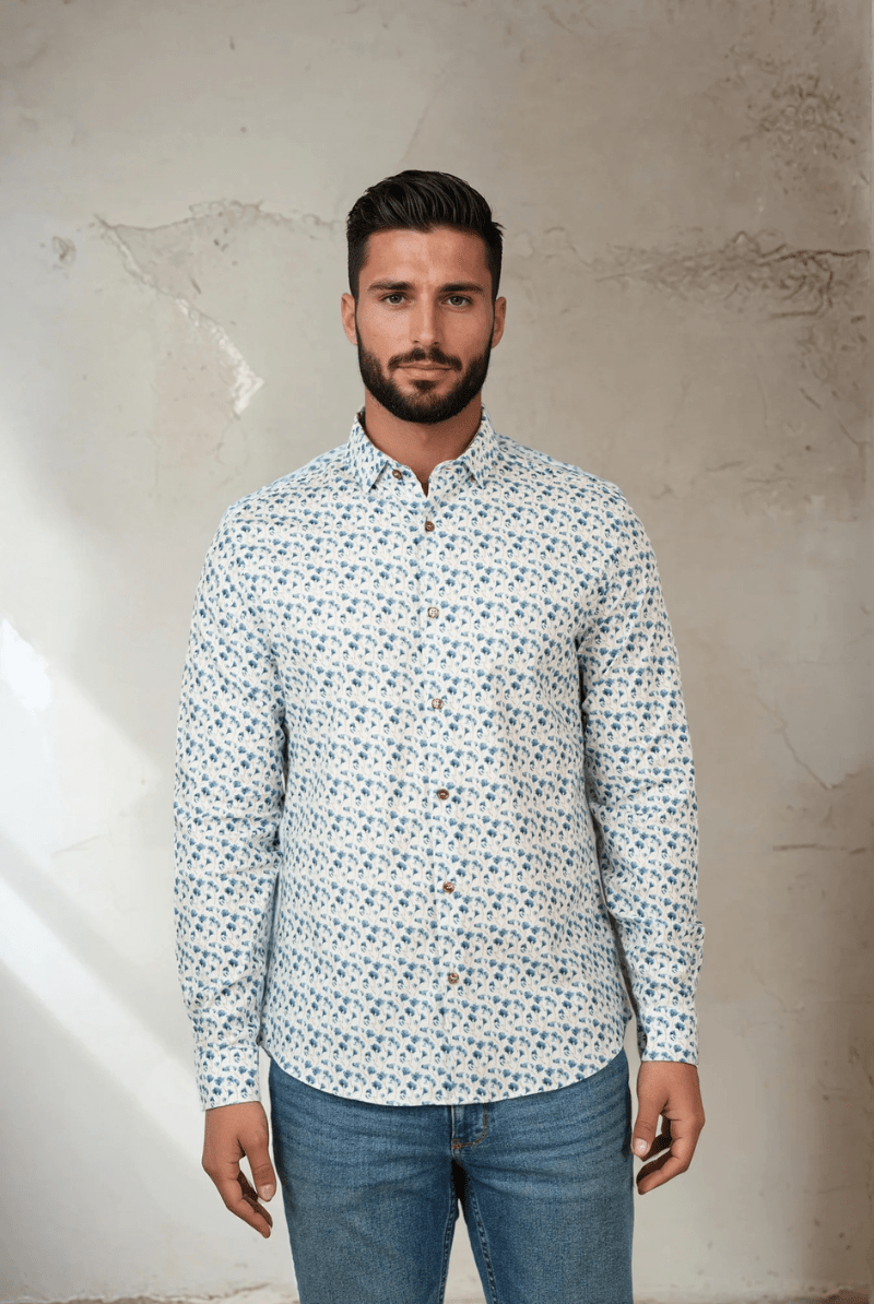 Shirts & Tops - Stone Rose - NOVA - Snowbrush Printed Shirt - Archery Close