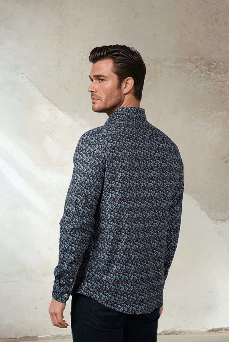 Shirts & Tops - Stone Rose - NOVA - Snowbrush Printed Shirt - Archery Close