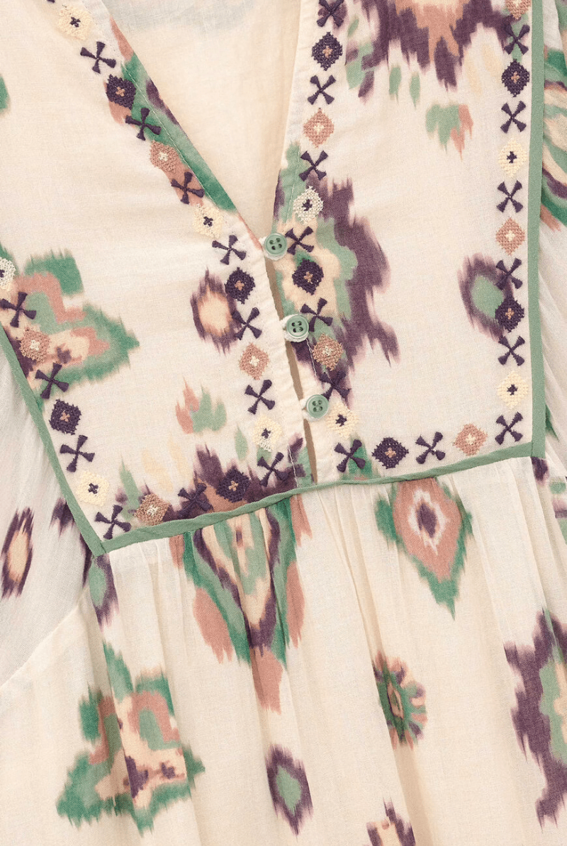 Dresses - ba&sh - Oelia Dress in Ecru - Archery Close