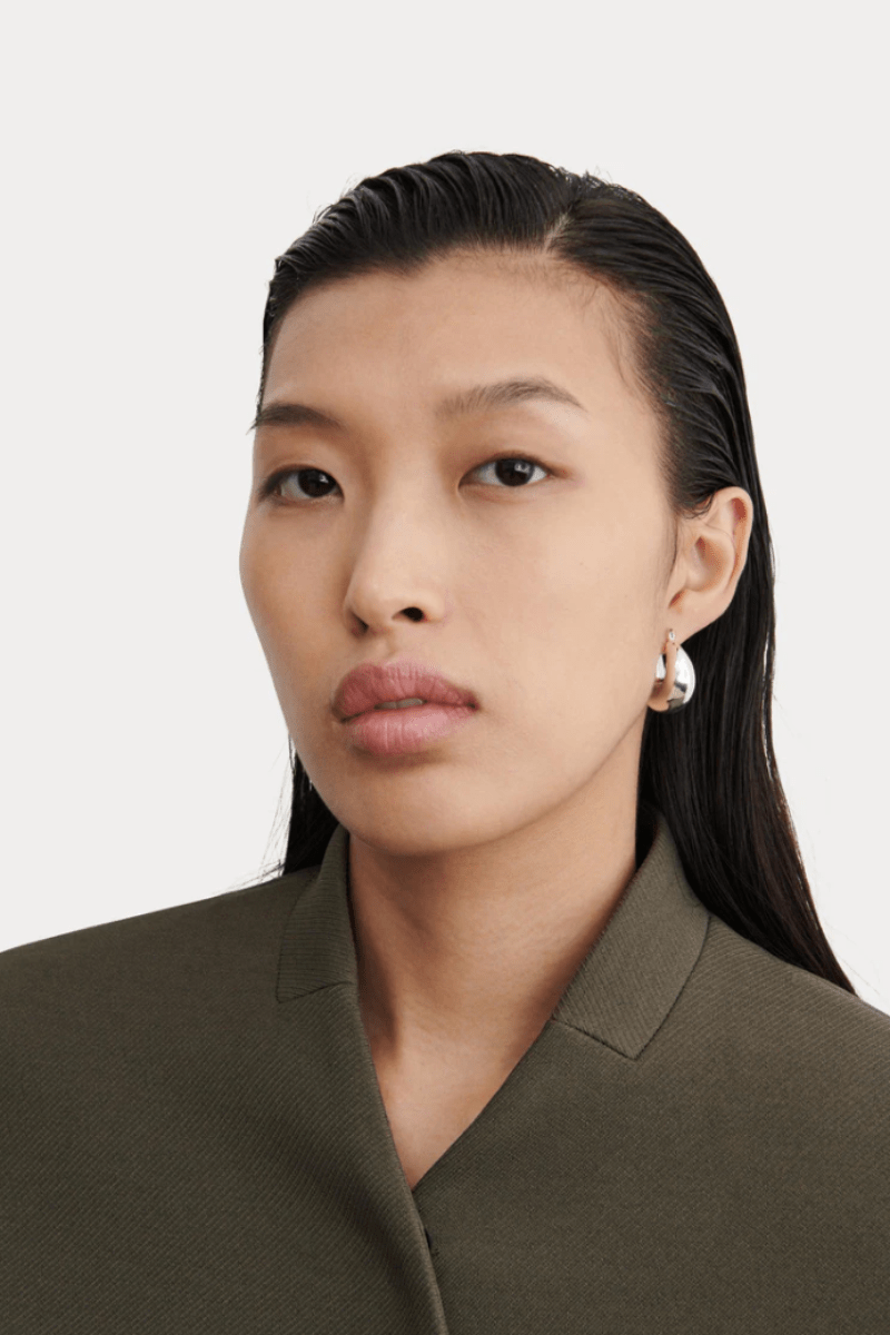 Jewelry - Rachel Comey - Omega Hoop in Silver - Archery Close