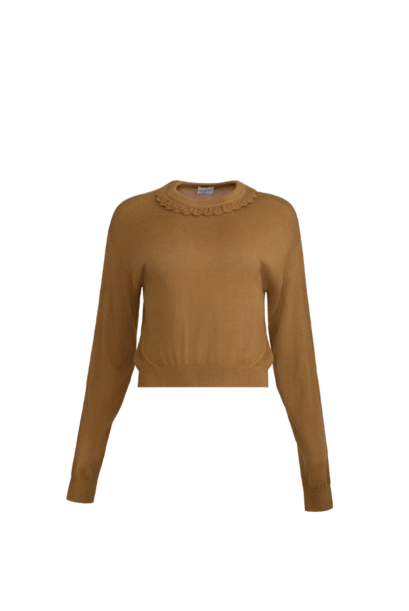 Sweater - Hunter Bell - Opal Sweater in Chestnut - Archery Close