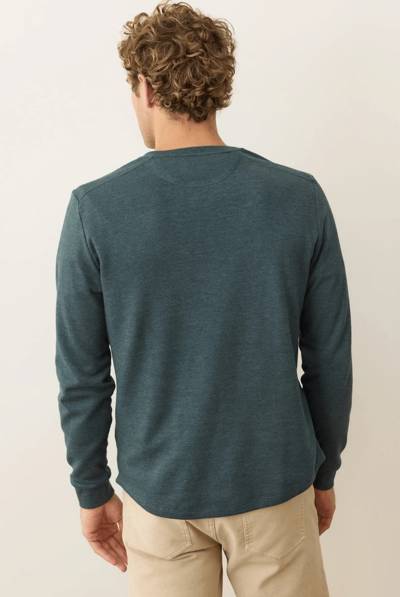 T-Shirt - Marine Layer - Pacifica Stretch Henley - Archery Close