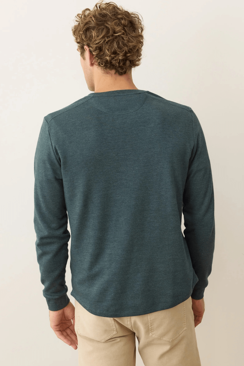 T-Shirt - Marine Layer - Pacifica Stretch Henley - Archery Close