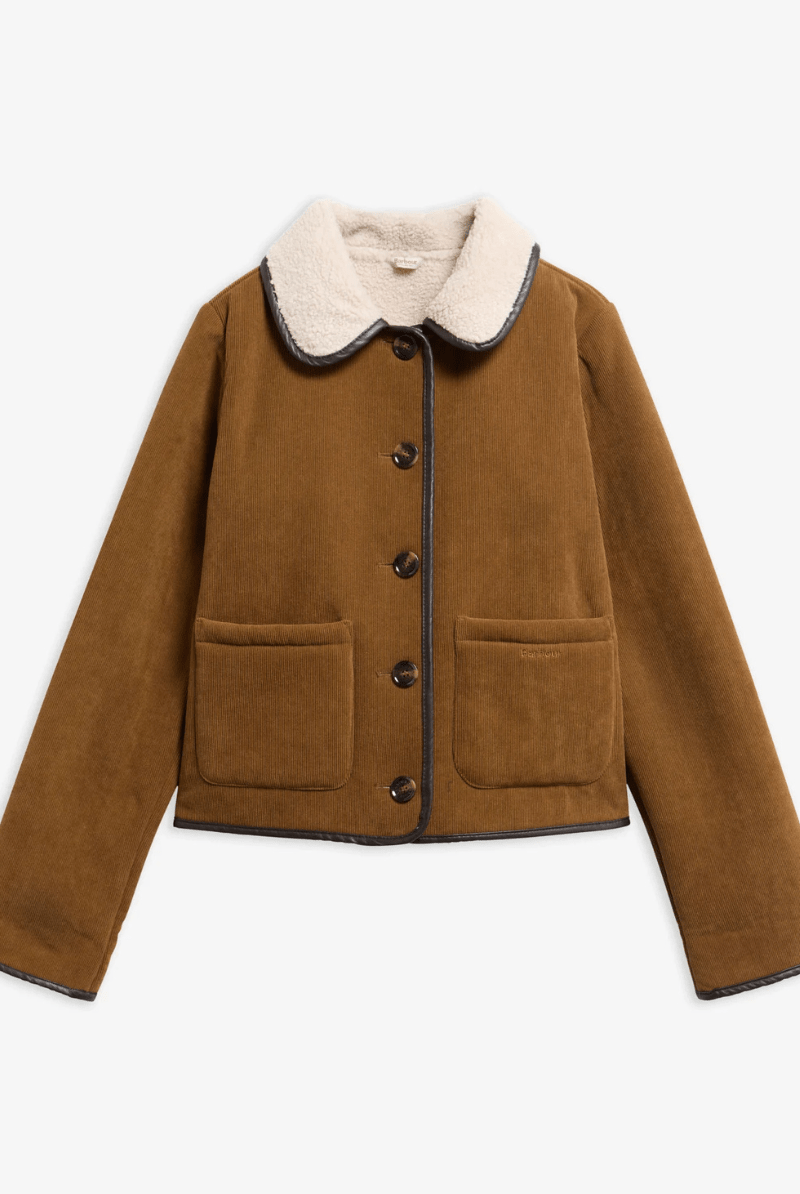 Outerwear - Barbour - Penny Fleece Cord Jacket - Archery Close