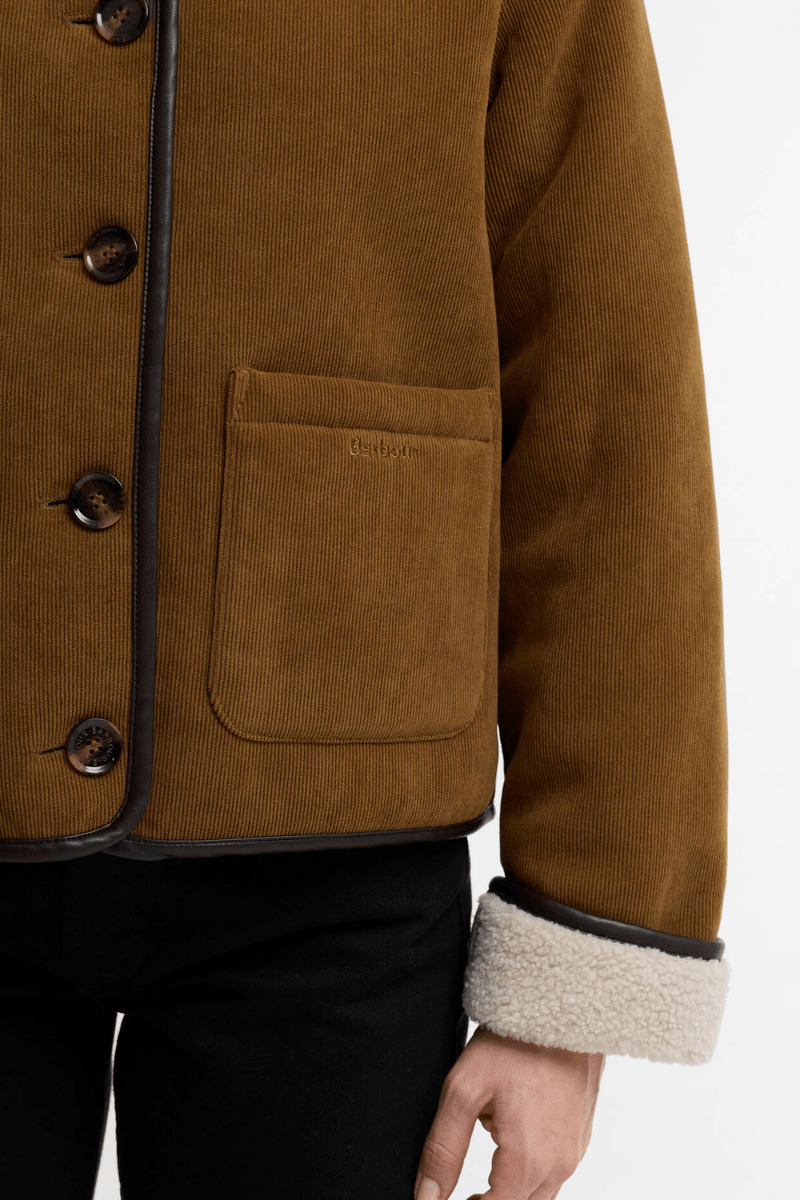 Outerwear - Barbour - Penny Fleece Cord Jacket - Archery Close