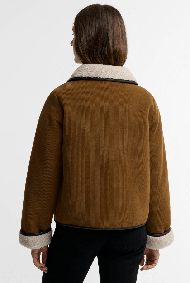 Outerwear - Barbour - Penny Fleece Cord Jacket - Archery Close
