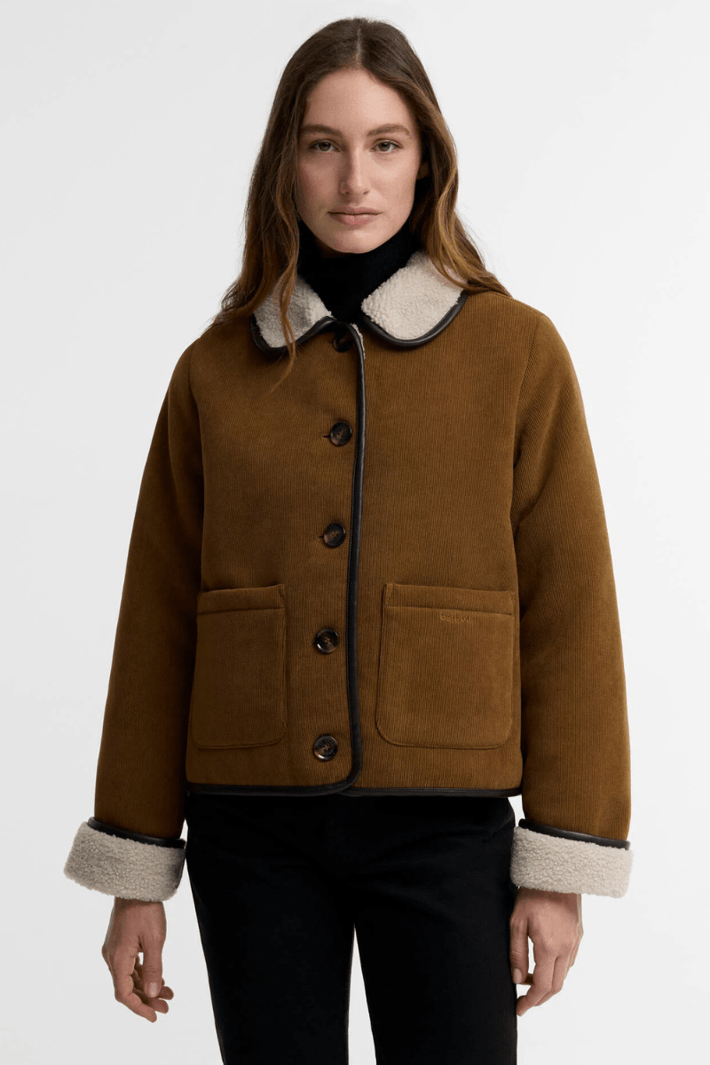 Outerwear - Barbour - Penny Fleece Cord Jacket - Archery Close