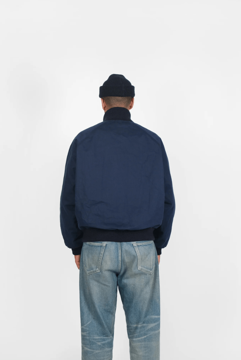 Outerwear - Dehen 1920 - Pilot Jacket - Dry Wax Cotton, Regal Blue - Archery Close