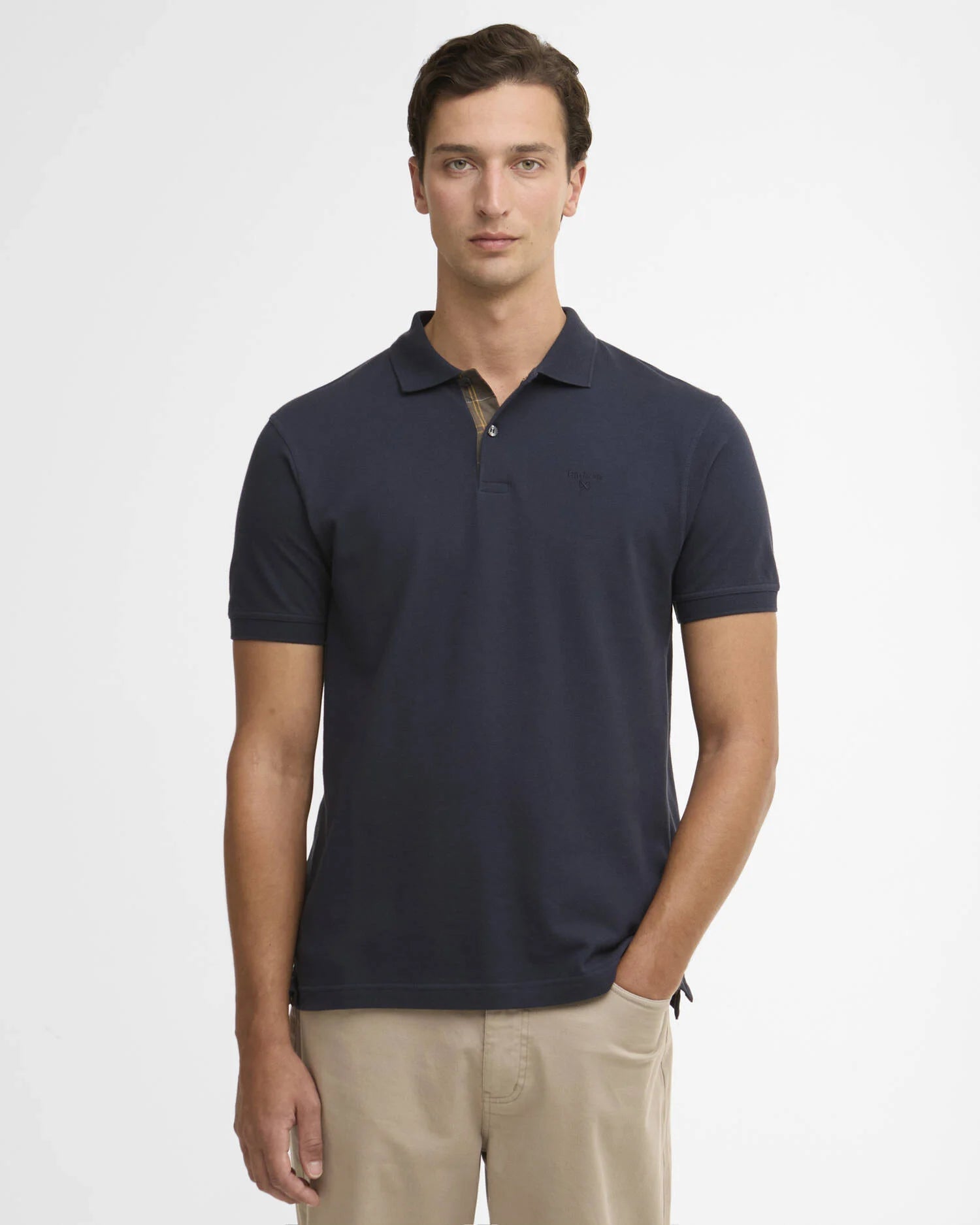 Shirts & Tops - Barbour - Pima Cotton Tailored Fit Polo in New Navy - Archery Close