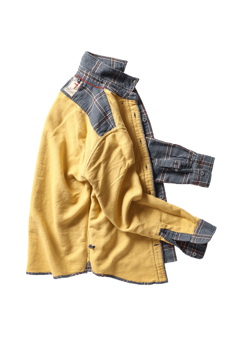 Shirts & Tops - Relwen - Plaid Chamois Lined Flannel - Blue/Khaki/Red - Archery Close