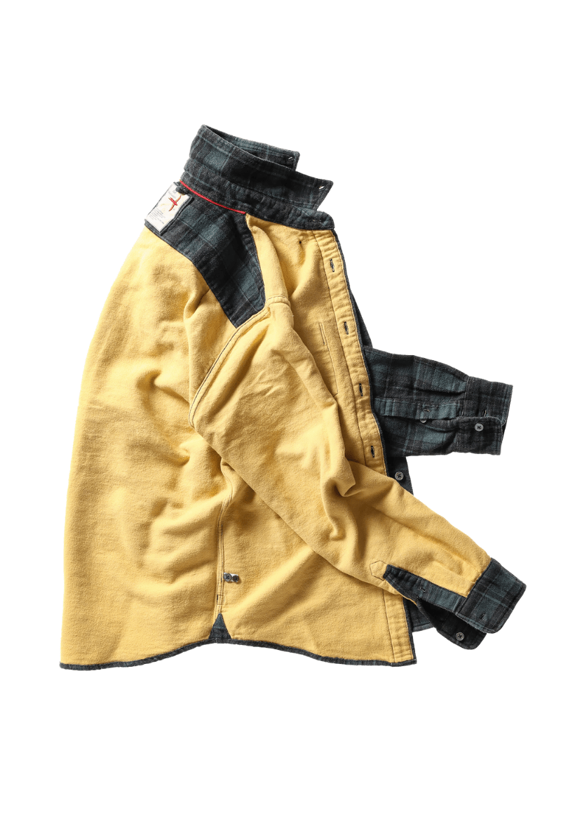 Shirts & Tops - Relwen - Plaid Chamois Lined Flannel - Green/Navy/Black - Archery Close