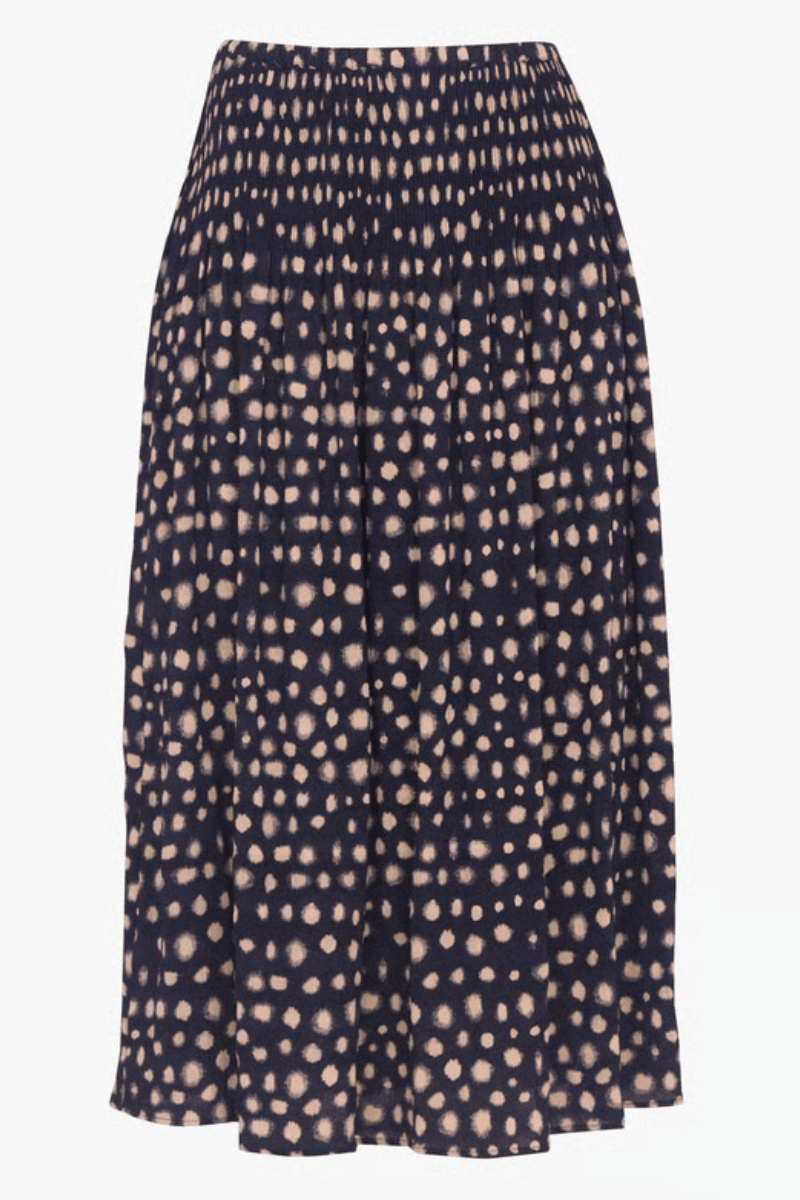 Skirts - Cotelac - Pleated Midi Skirt in Cassis - Archery Close