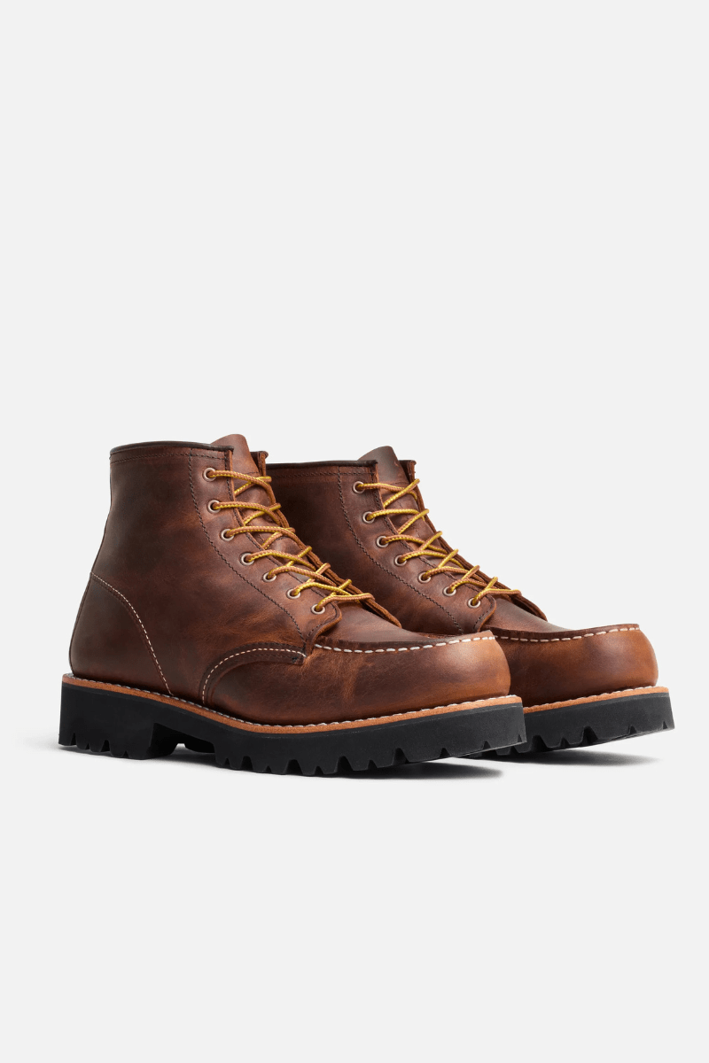 Boots - Red Wing Shoes - Porter Moc in Copper Rough & Tough - Archery Close