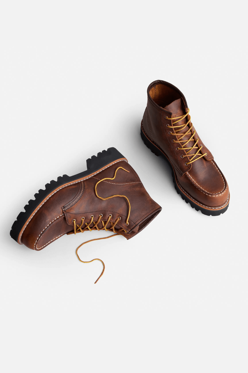 Boots - Red Wing Shoes - Porter Moc in Copper Rough & Tough - Archery Close