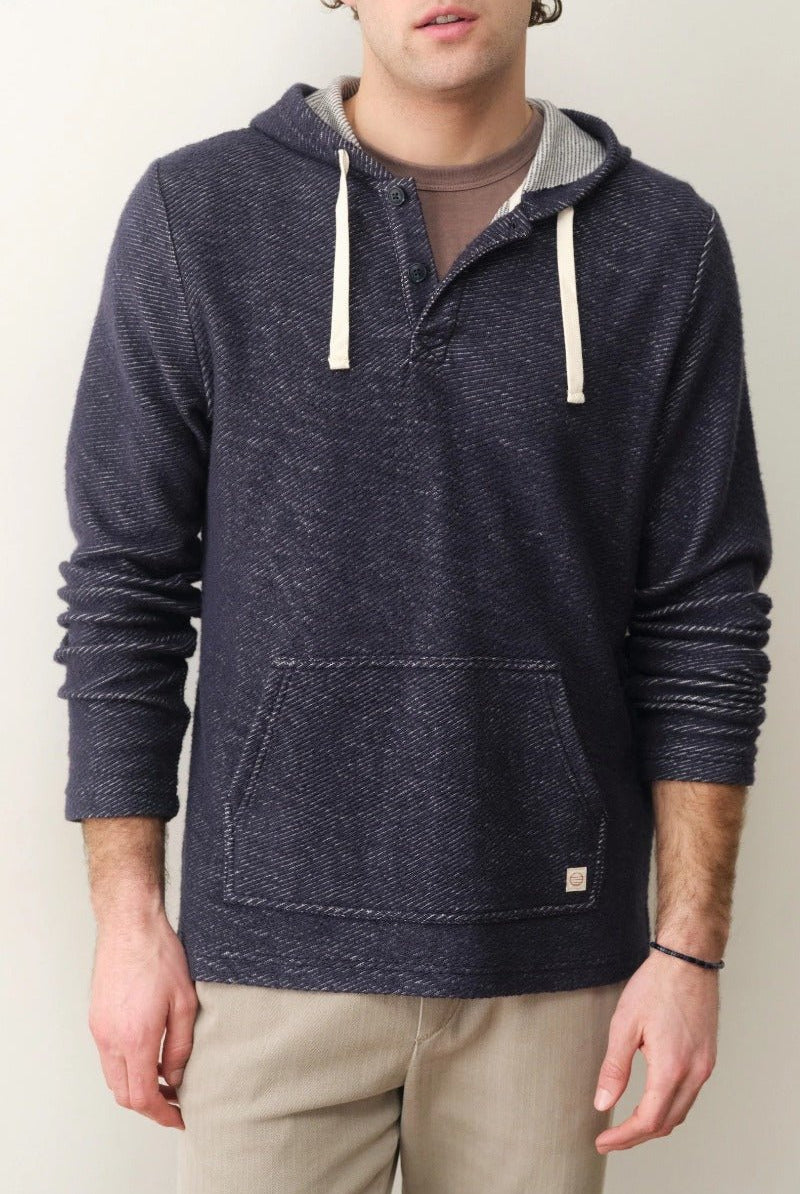 Marine Layer Portola Beach Hoodie - Navy/White