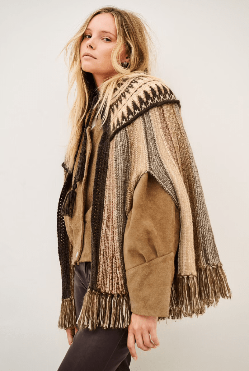Outerwear - ba&sh - Prato Poncho - Archery Close
