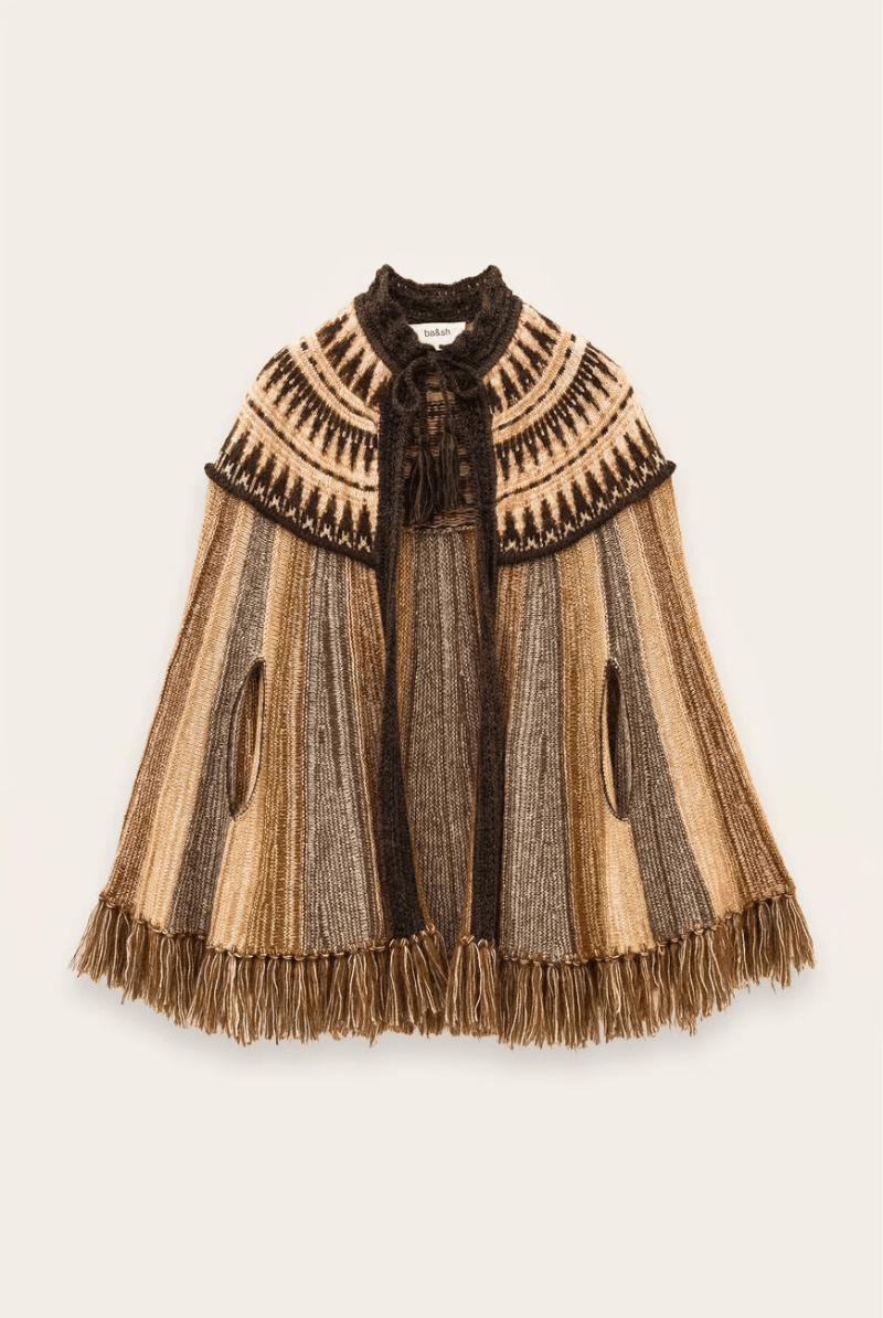 Outerwear - ba&sh - Prato Poncho - Archery Close