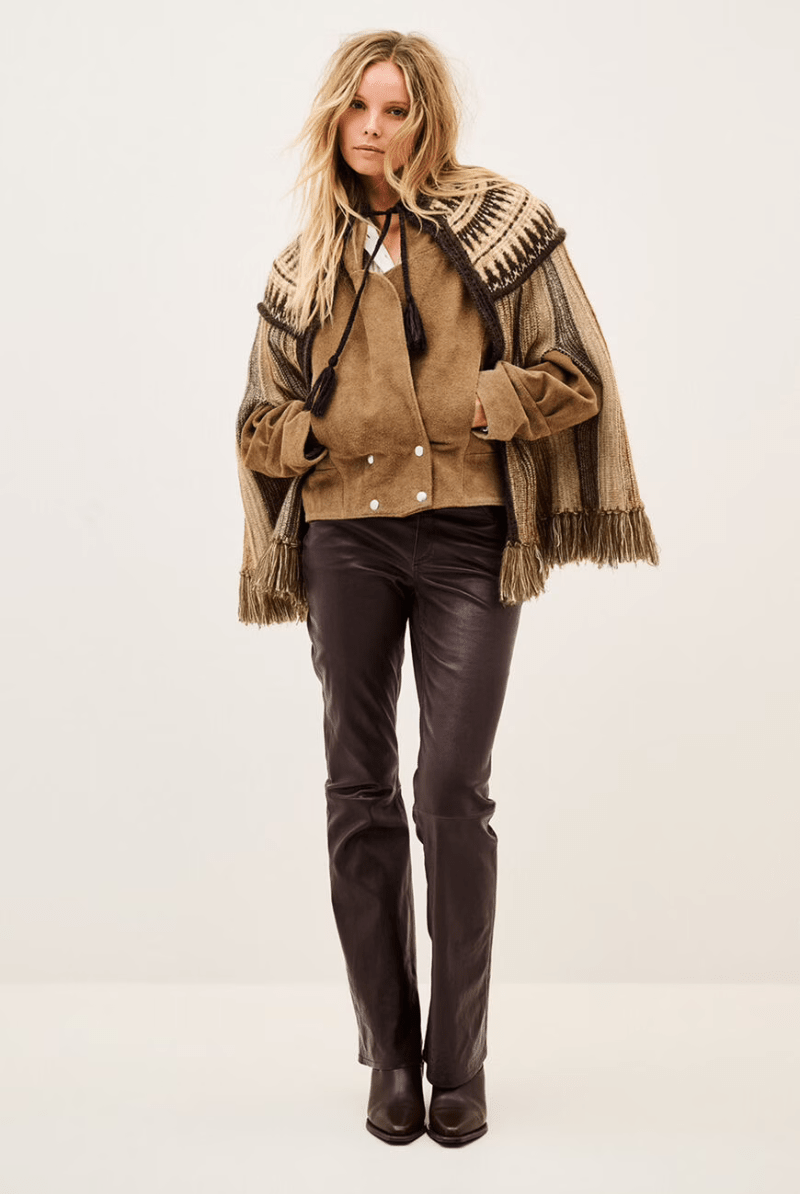 Outerwear - ba&sh - Prato Poncho - Archery Close