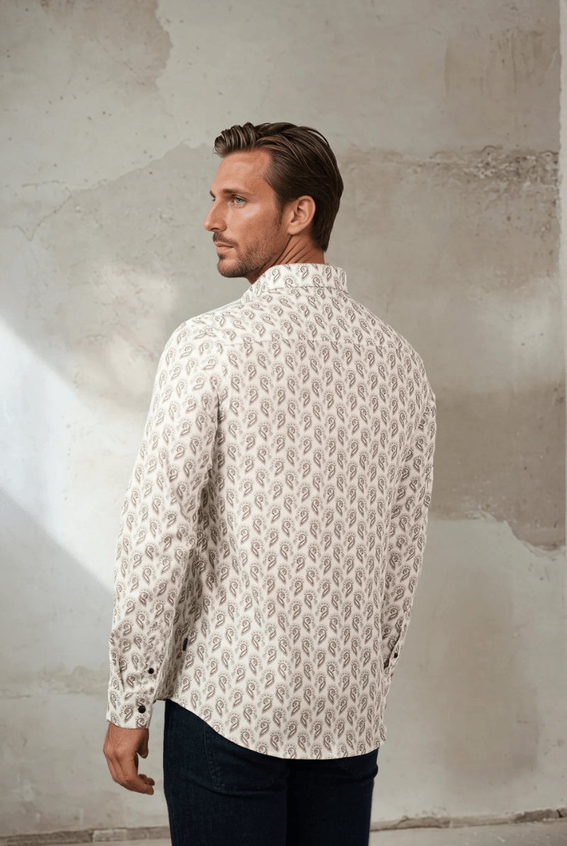 Shirts & Tops - Stone Rose - Printed Feather Paisley - Archery Close