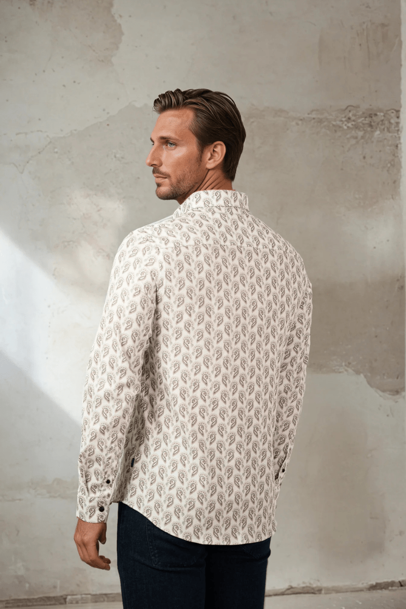 Shirts & Tops - Stone Rose - Printed Feather Paisley - Archery Close