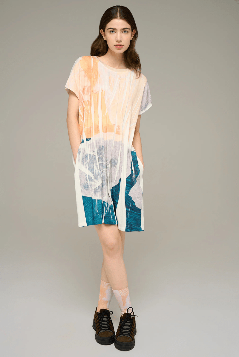 Dresses - Cotelac - Printed fitted mini dress - Archery Close