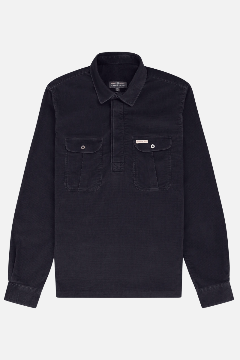 Shirts & Tops - Amundsen - Ranger Velvet Half - Zip Shirt - Archery Close