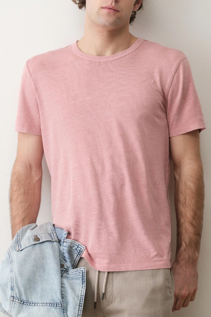 Marine Layer Relaxed Hemp Cotton Tee - Rosette