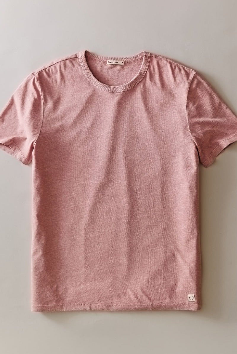 Marine Layer Relaxed Hemp Cotton Tee - Rosette
