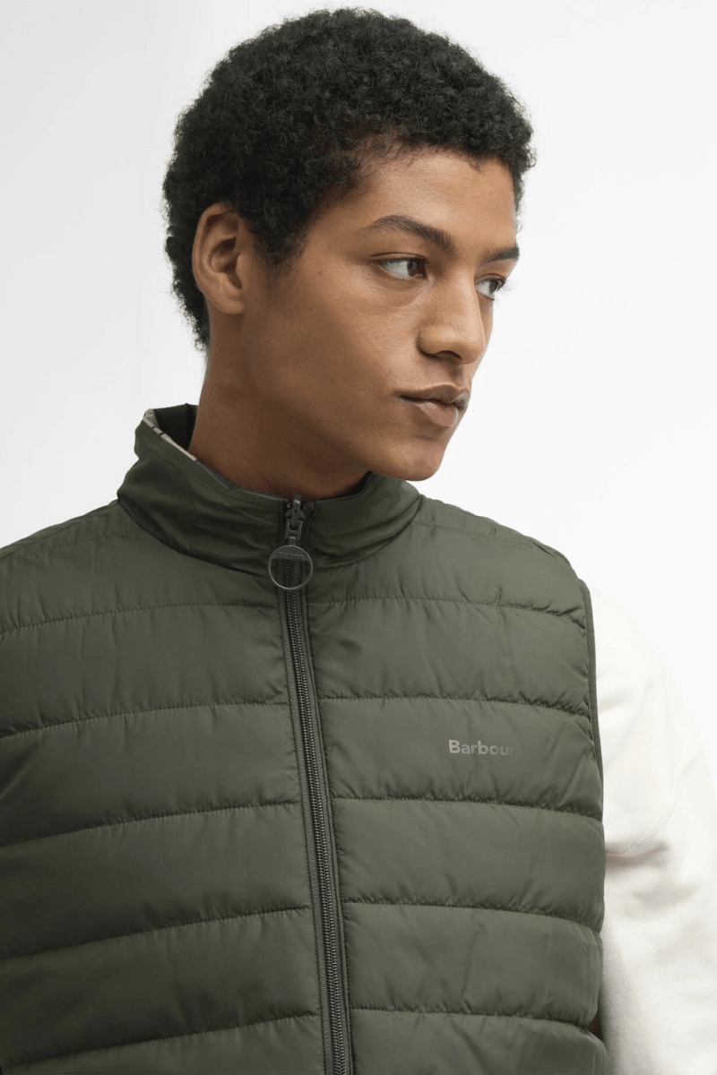 Vests - Barbour - Reversible Tartan Puffer Gilet - Archery Close