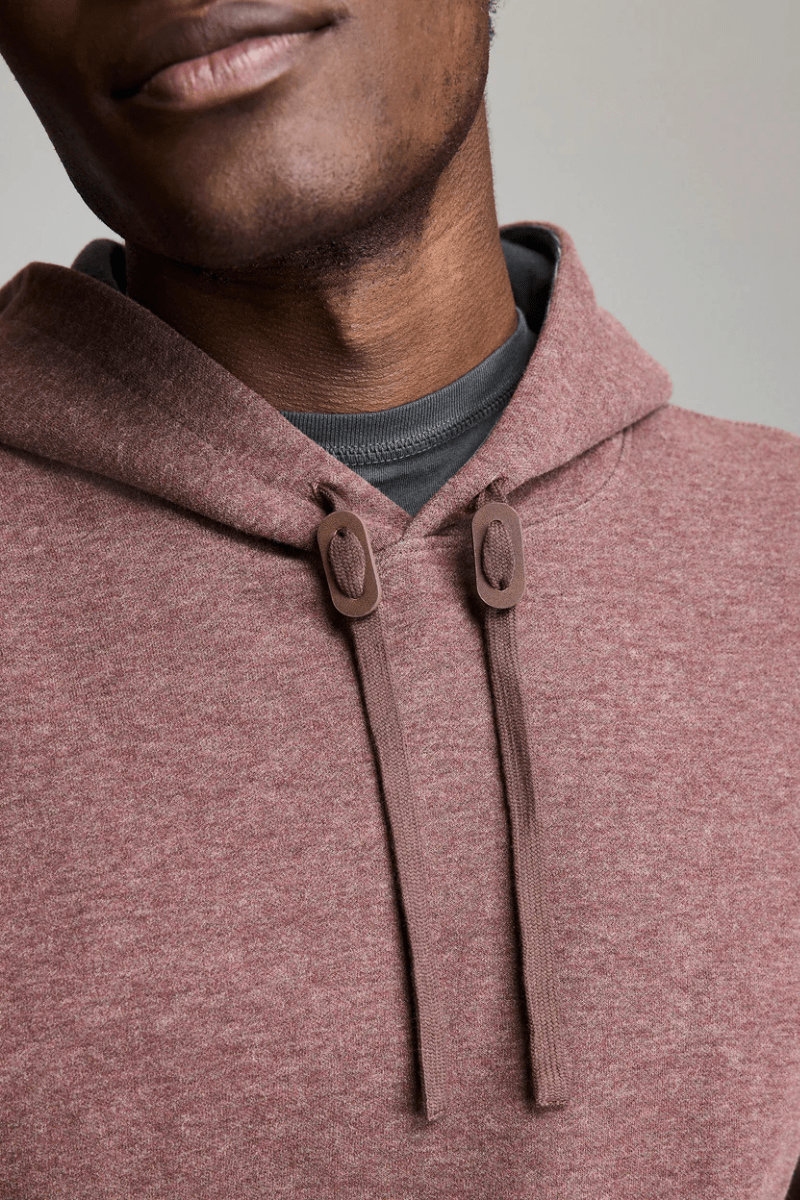 Sweatshirts - Billy Reid - Rib Hoodie Pullover in Cinnamon - Archery Close