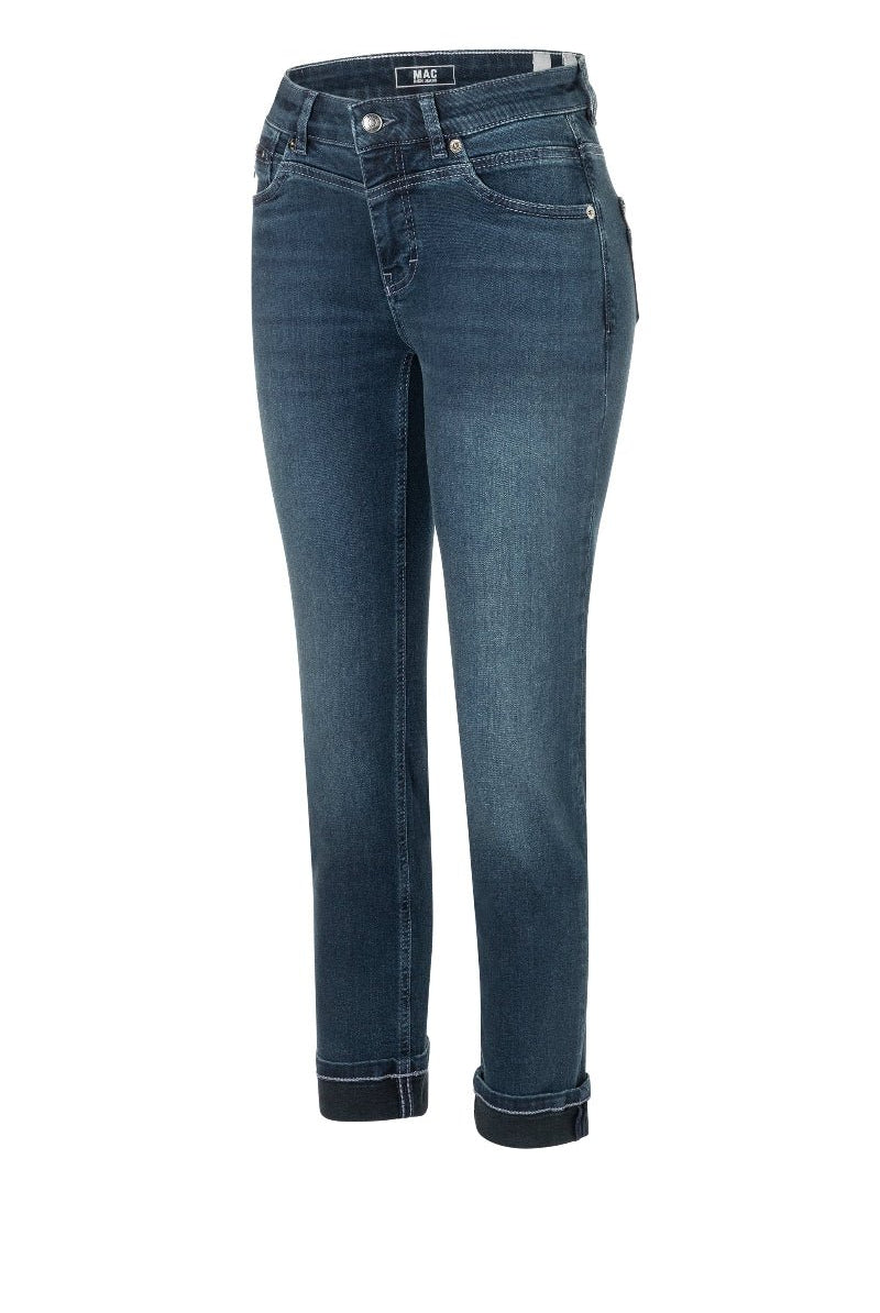 Blue jeans on a white background