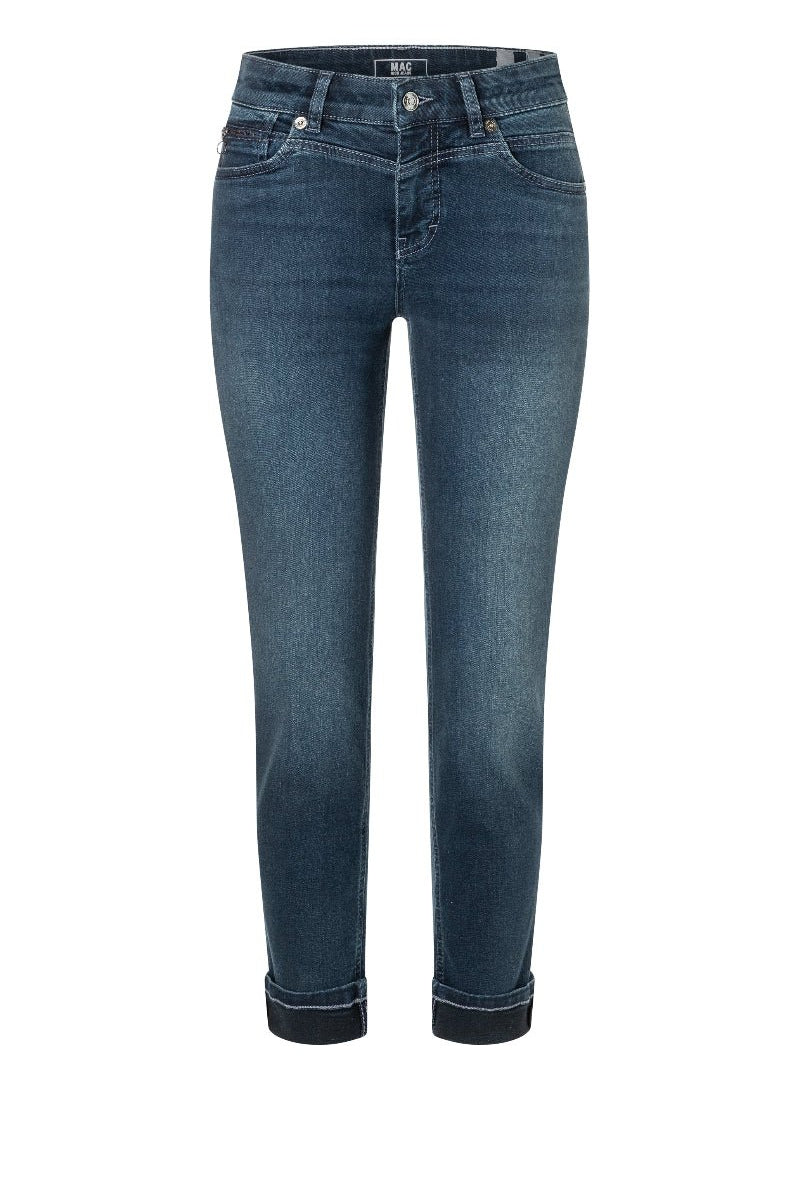 Blue jeans on a white background