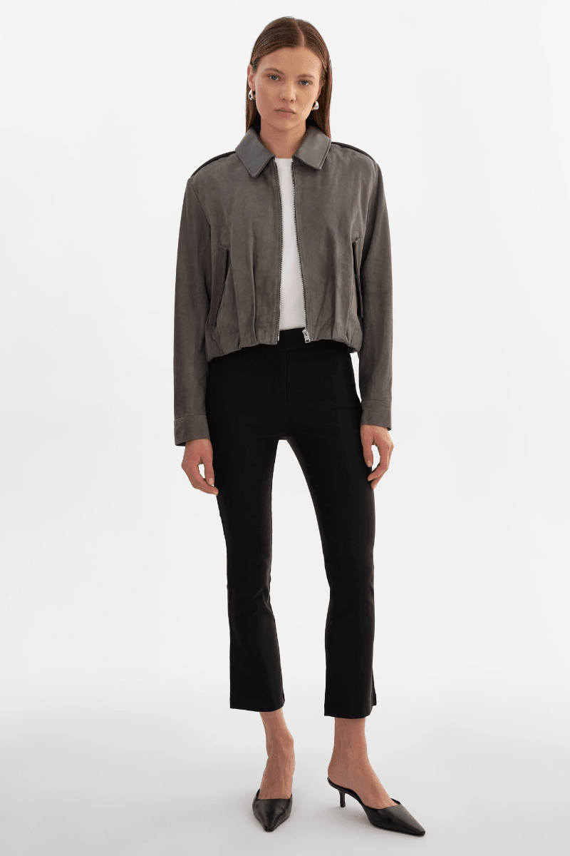 Outerwear - Lamarque - Robbie Suede Jacket - Archery Close