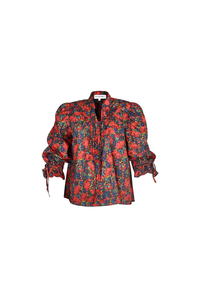 Shirts & Tops - Hunter Bell - Rory Top in Clementina Daisy - Archery Close