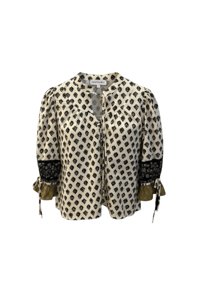 Shirts & Tops - Hunter Bell - Rory Top in Thistle & Vine Cream - Archery Close
