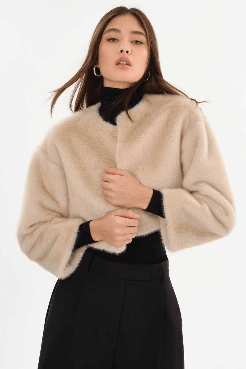 Outerwear - Lamarque - Rowdie Faux Fur Jacket - Archery Close