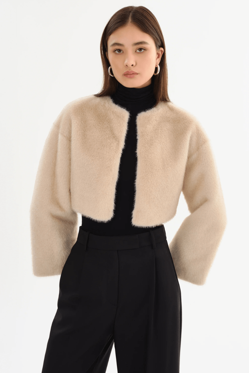 Outerwear - Lamarque - Rowdie Faux Fur Jacket - Archery Close