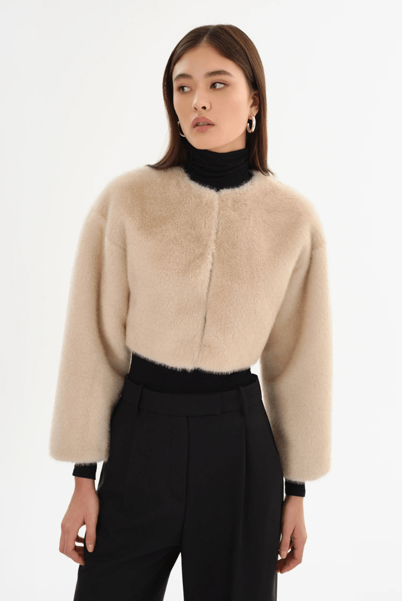 Outerwear - Lamarque - Rowdie Faux Fur Jacket - Archery Close