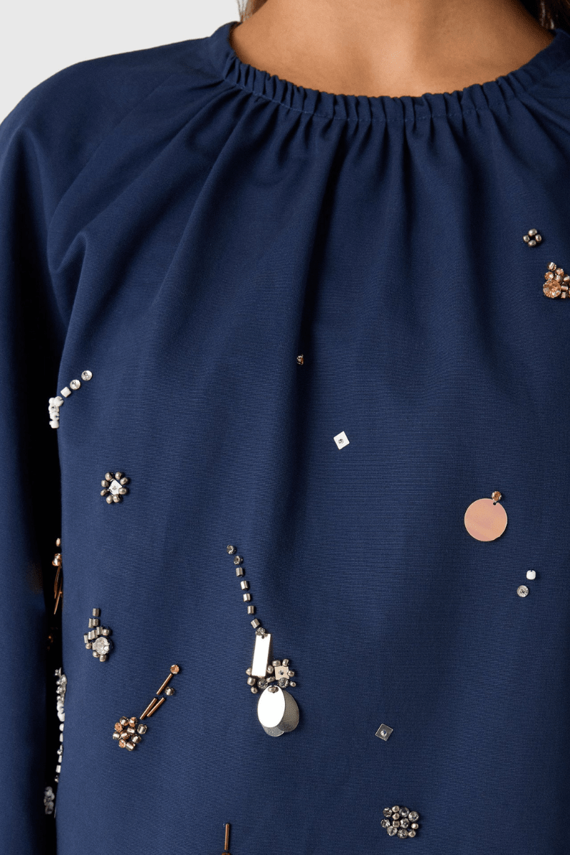 Shirts & Tops - Hunter Bell - Rue Top in Atelier Splatter - Archery Close