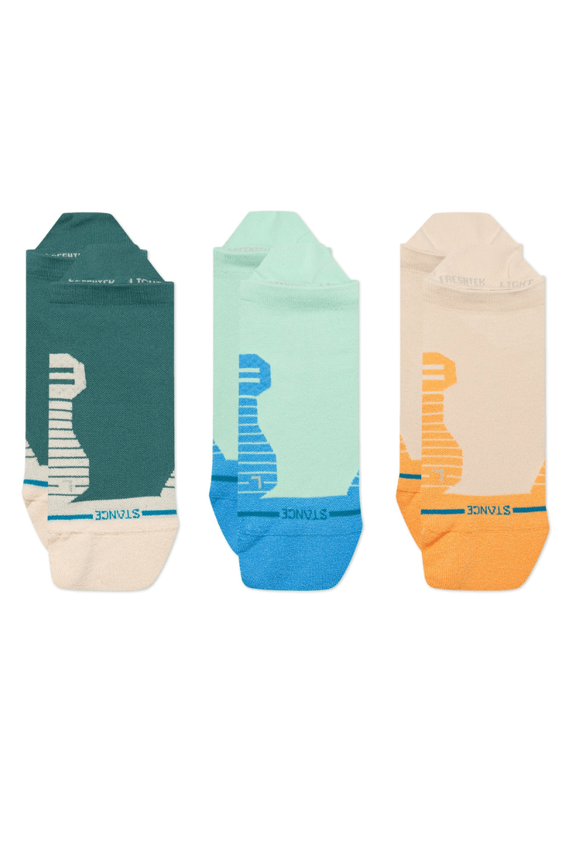 Socks - Stance - Run Light Tab 3 Pack - Teal - Archery Close